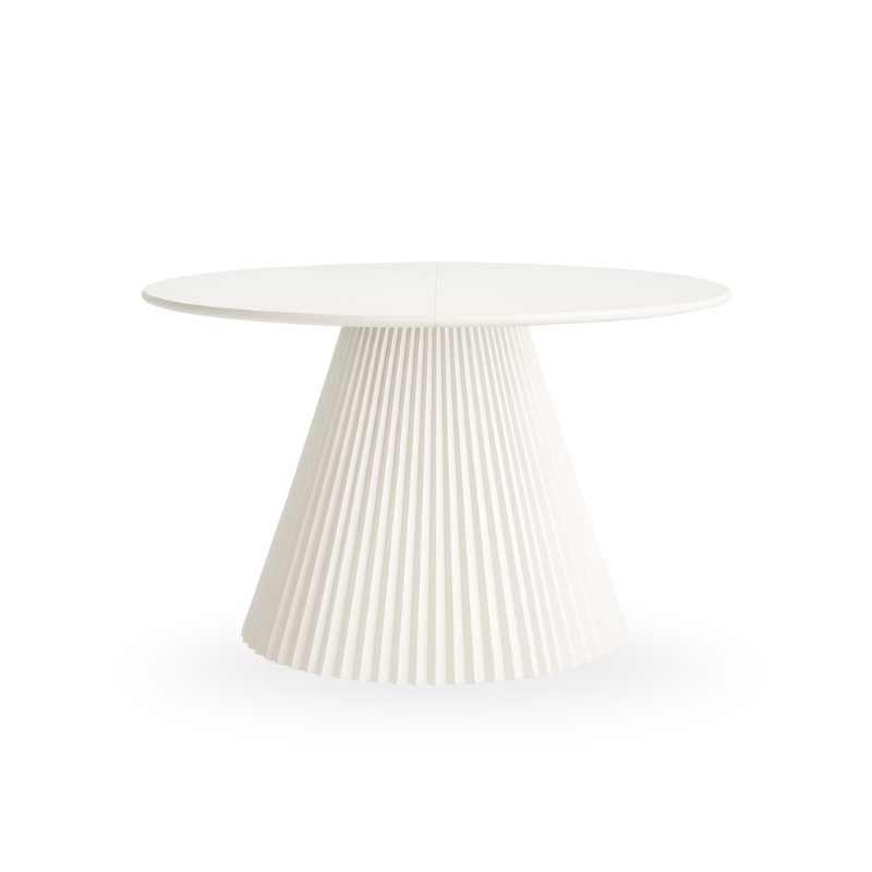 Plissé elliptical table base