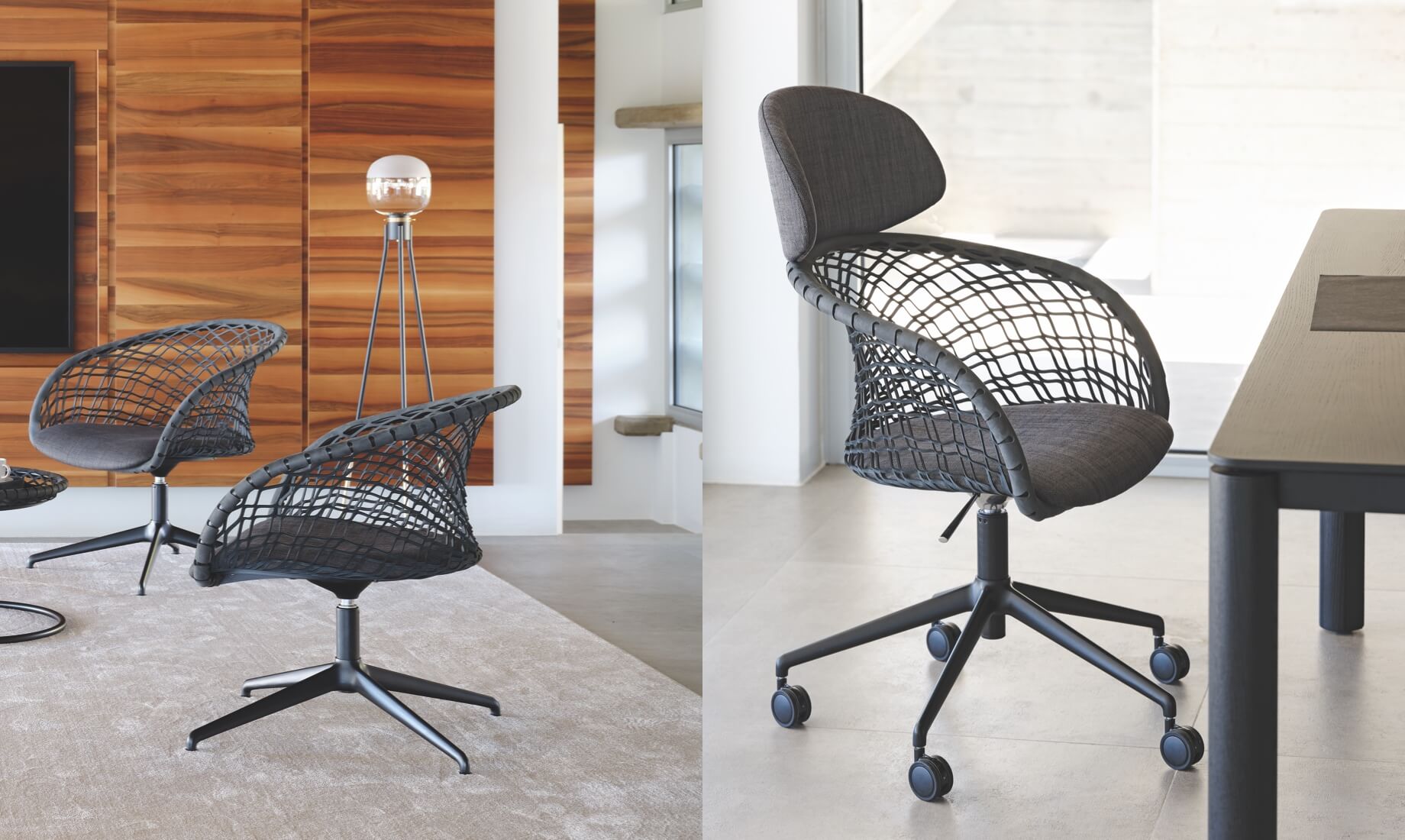 P47 desk chair, design Franco Poli.