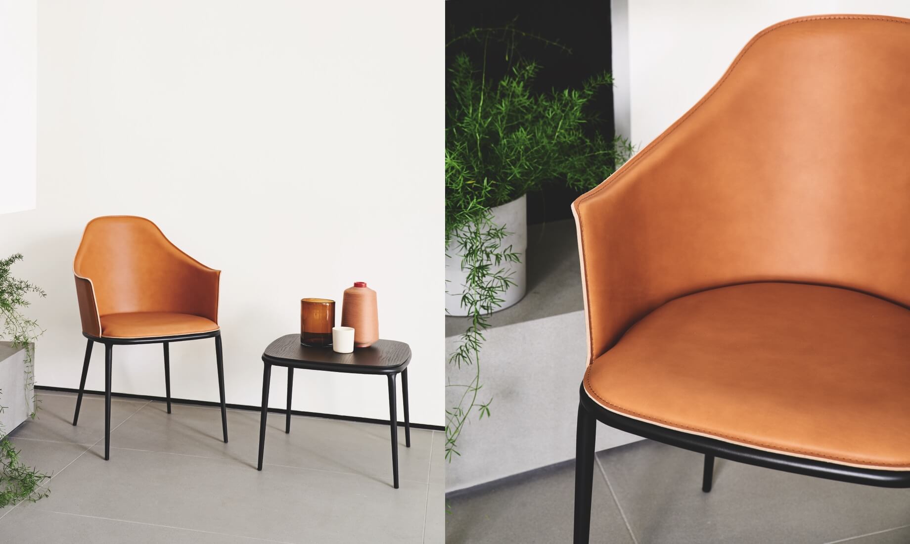 Midj - Leather armchair Lea collection