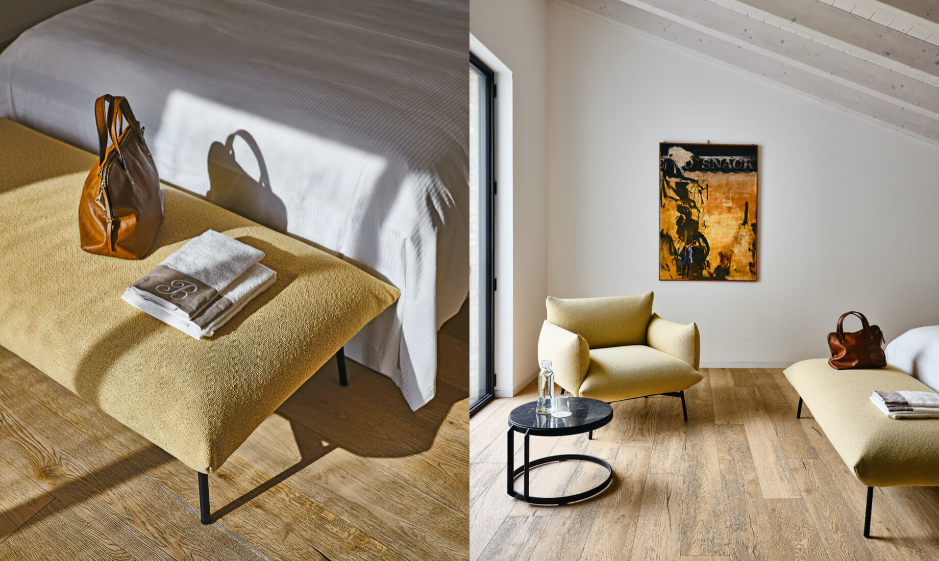 Hotel furniture - Ottoman and armchair - Area Collection