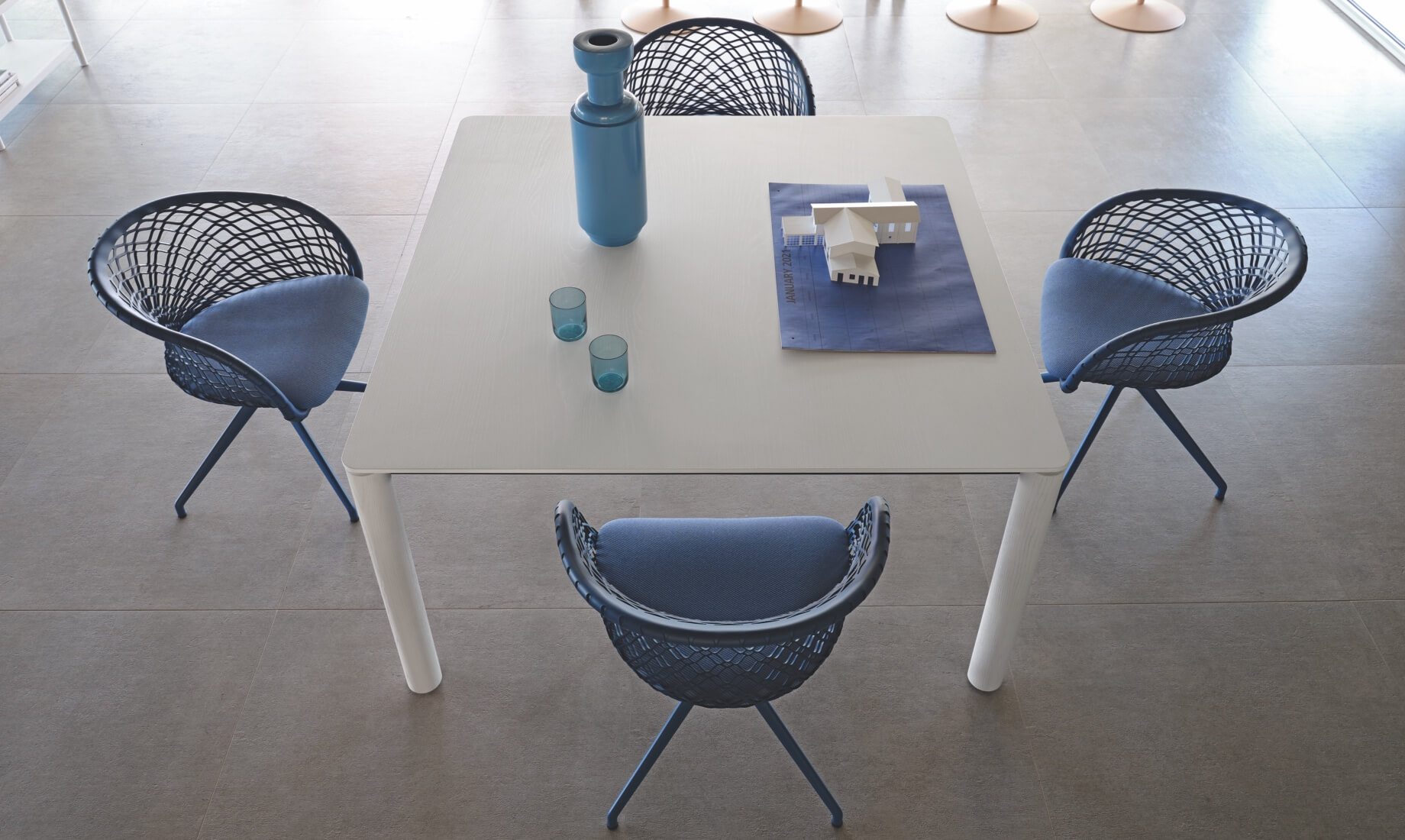 P47 desk chair, design Franco Poli.