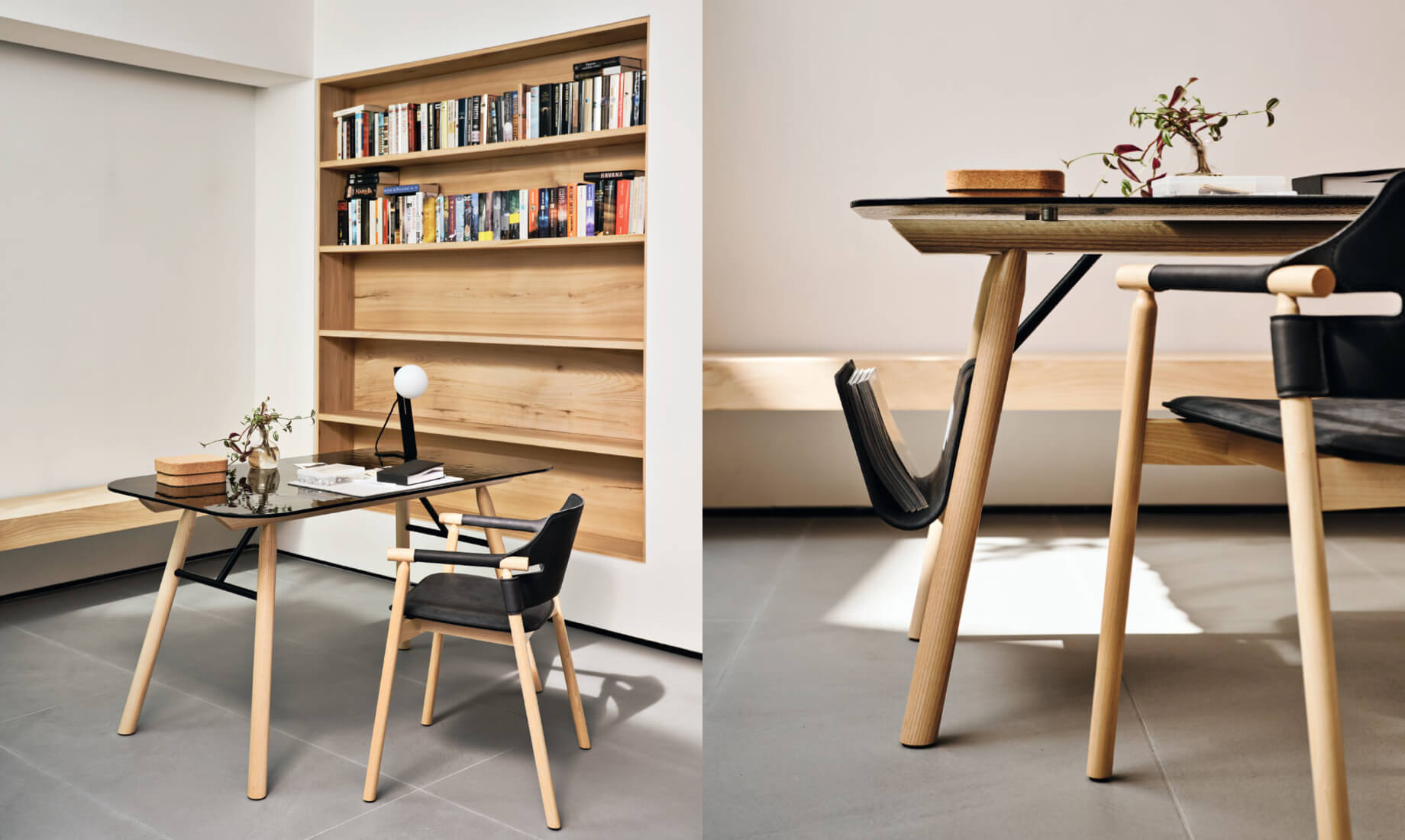Tavolo scrivania e Poltroncina Suite, design AtelierNanni.