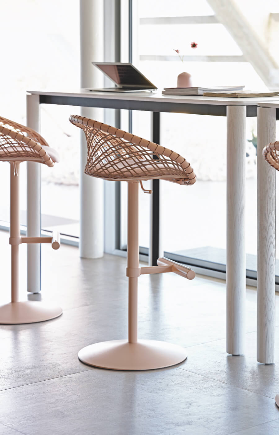 P47 stools, design Franco Poli.