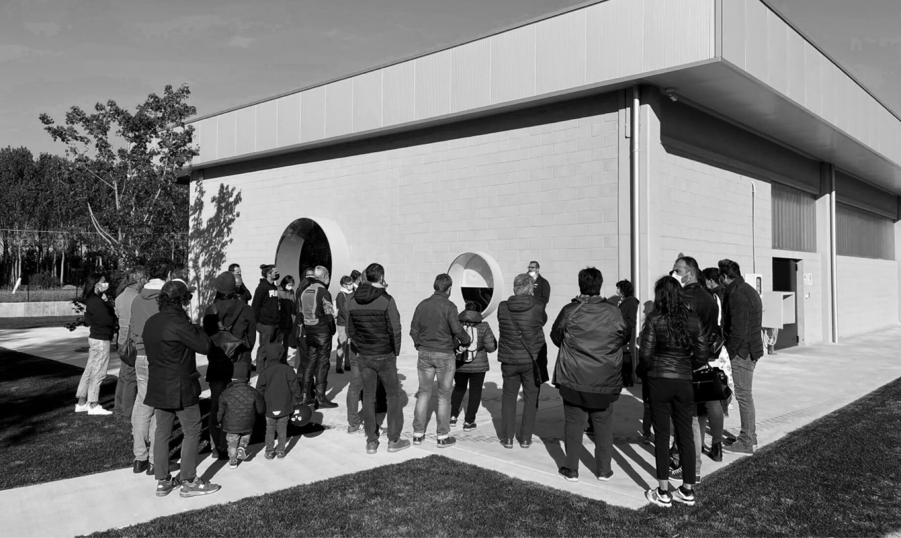 Encounter with visitors during the FAI Autumn Days.