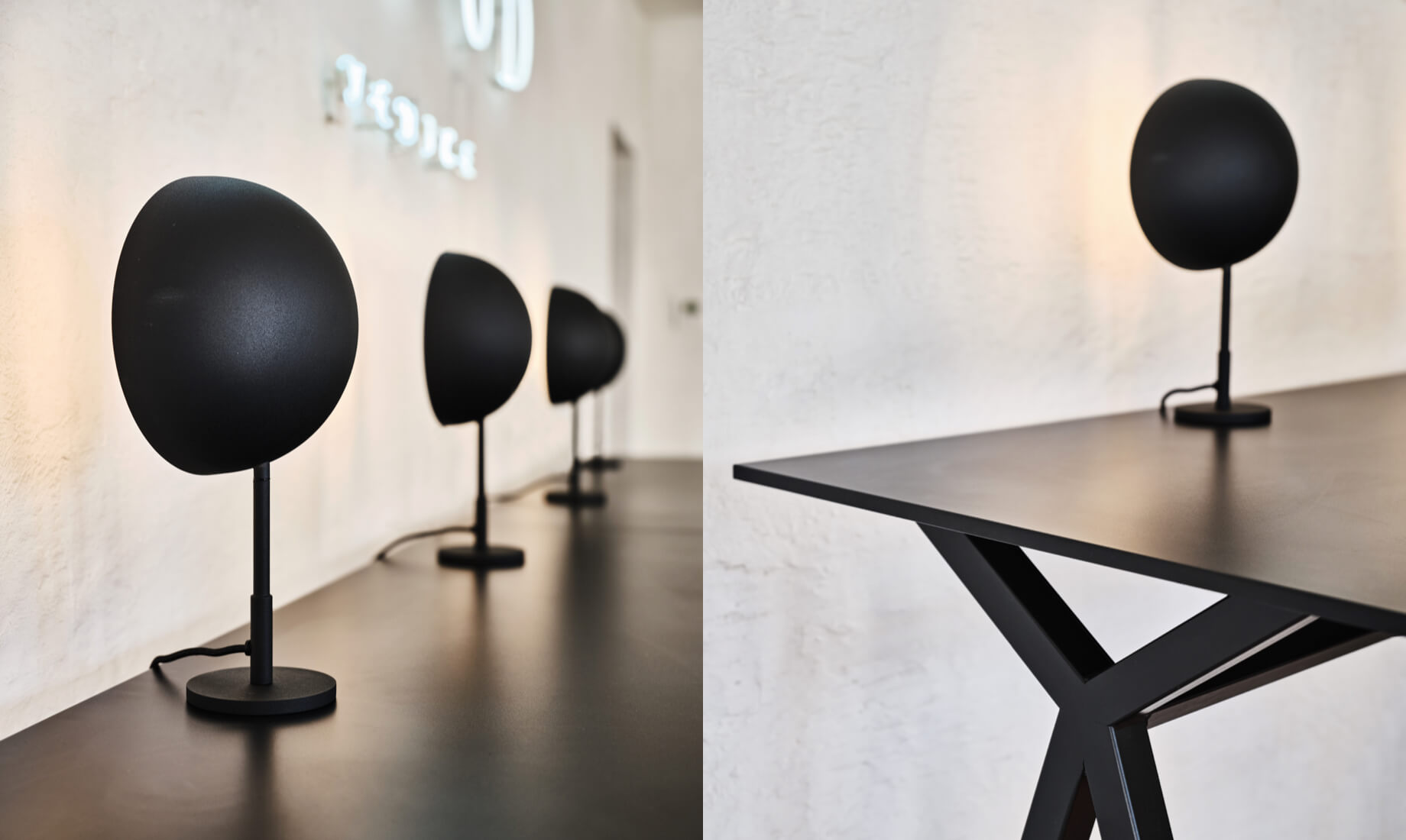 Charlotte table lamp, design Tomas dalla Torre.