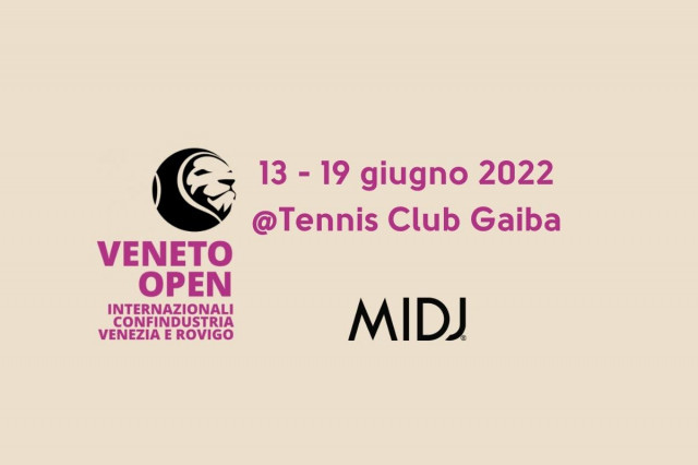 Midj sponsor of Veneto Open 2022, the International Tennis tournament on natural grass