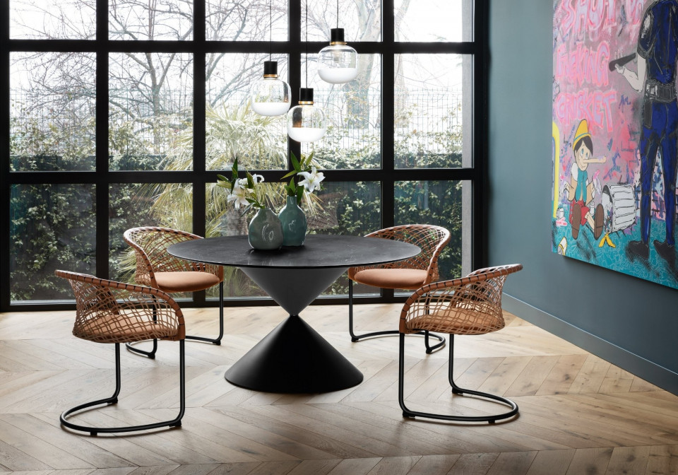 Clessidra table by Midj design Paolo Vernier