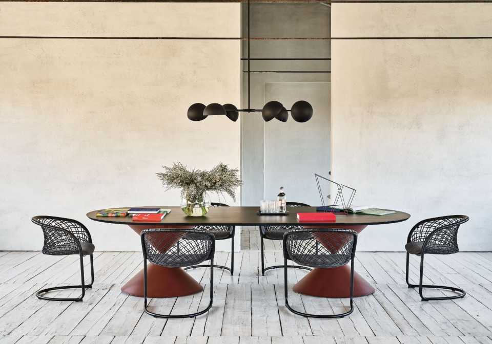 Clessidra table by Midj design Paolo Vernier