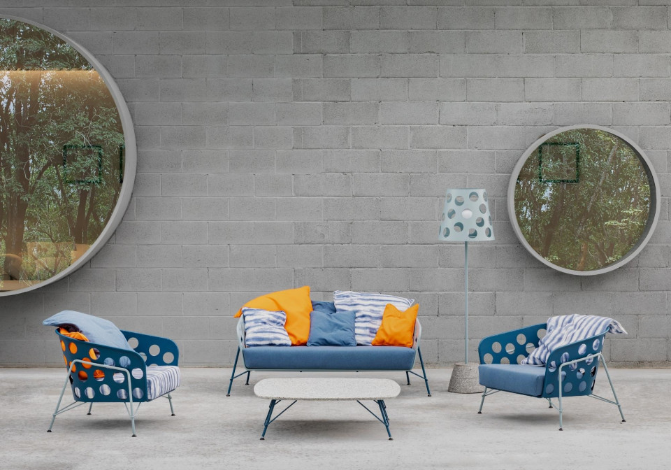 Fauteuil Bolle design Paola Navone