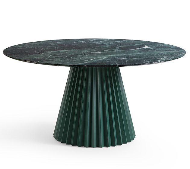 Plissé table