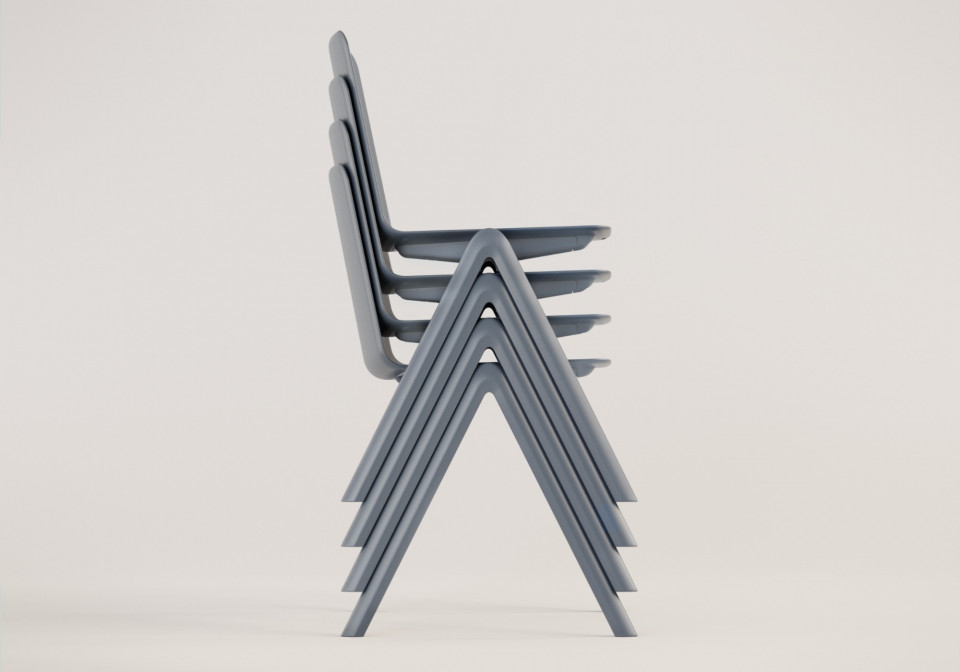 Stack stackable chair by MIDJ