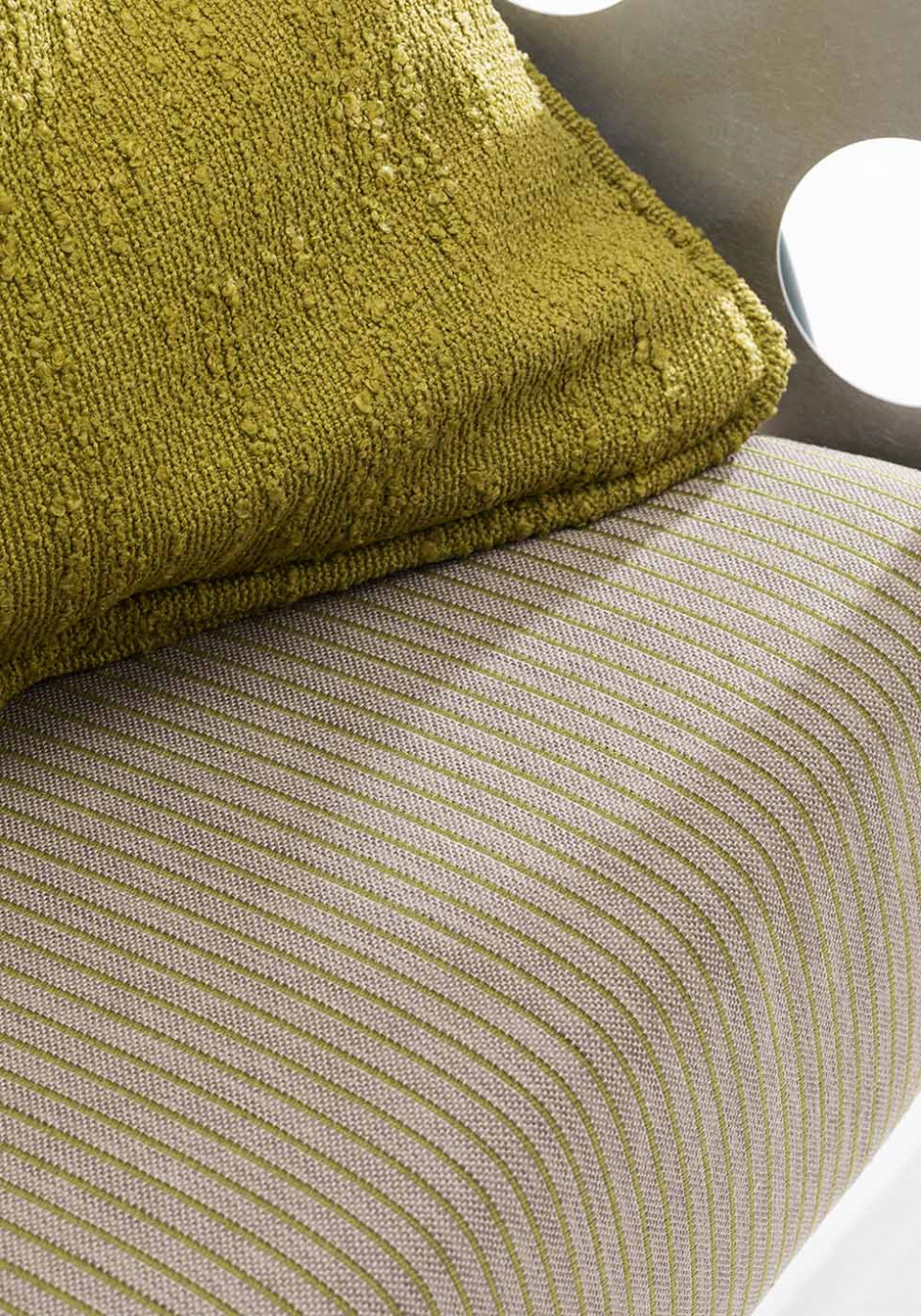 Detail of Bollle beige fabric