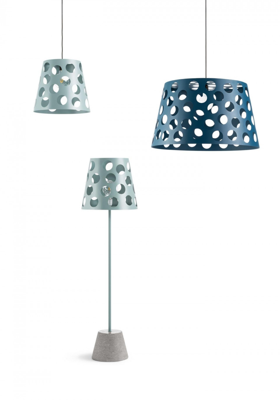 Lampade della collezione Bolle design Paola Navone per MIDJ