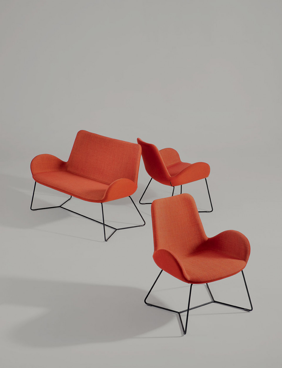 collezione dalia lounge in rosso