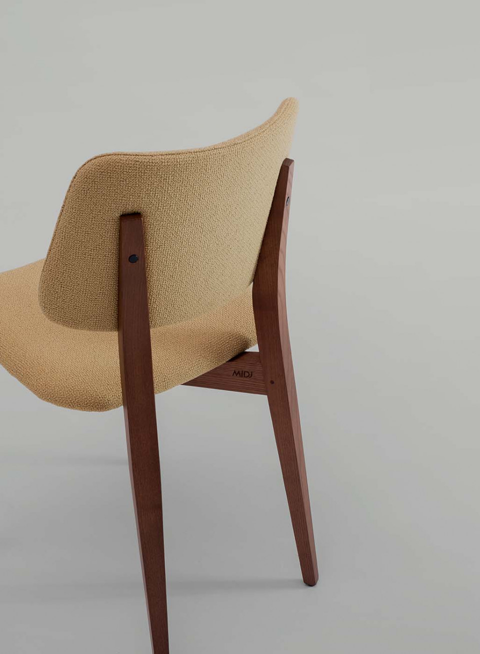 Joe chair in yellow fabric