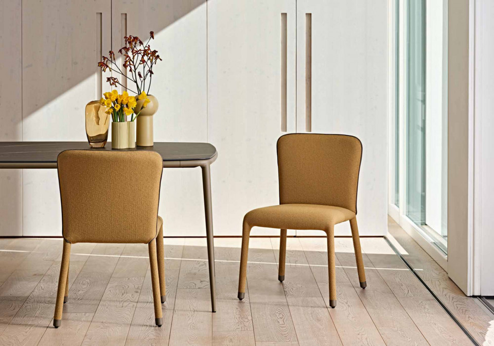 S1 chairs in yellow fabric