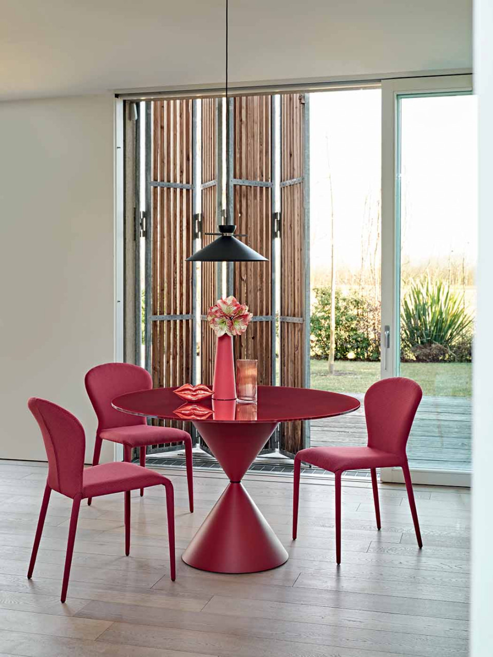 Soffio chair in red