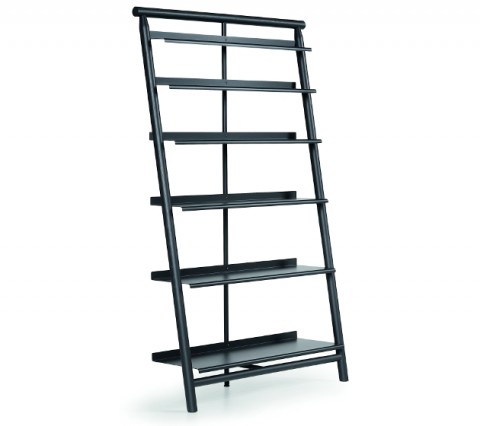 Suite Bookcase Midj In Italy, Stratford Black 5 Shelf Ladder Bookcase
