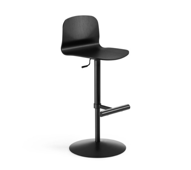 Liù stool with swivel and heigh adjustable metal base | Midj