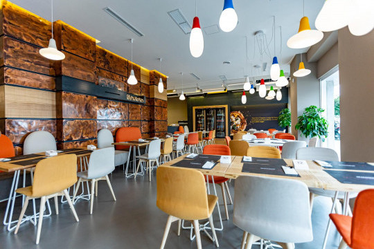 Granammare restaurant with design furniture by midj in italy