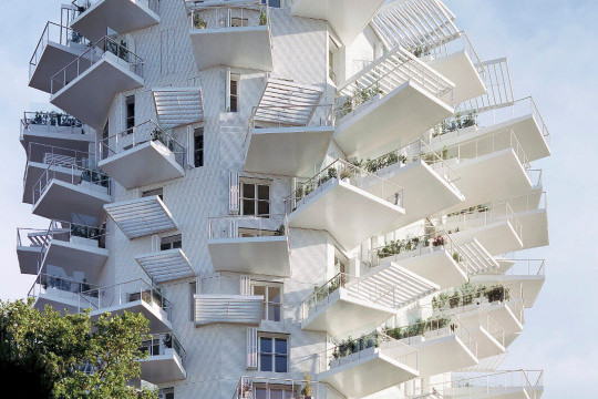 L'edificio L'Arbre Blanc di Montpellier