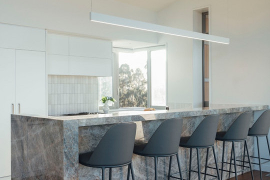Lea stools by Midj at Matakana Coast Villa in New Zealand