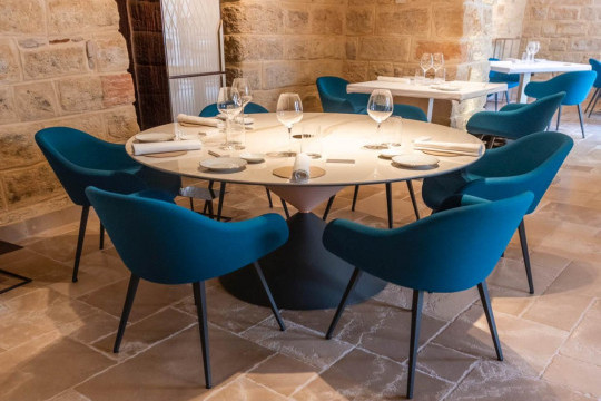 chairs sonny collection and clessidra table by midj at quintessenza restaurant  trani