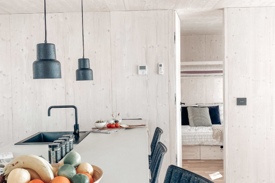 Slim chairs and stools, table Infinity and coffee table Trampoliere by Midj at the Buqez Eco Resort in Croatia