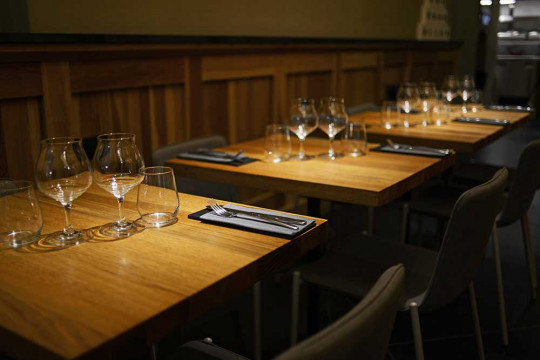 Trampoliere chairs at Savô Pizza Gourmet in Genoa.