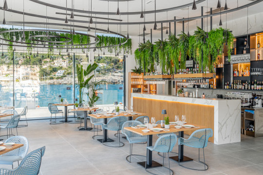 Suculenta Port de Sóller restaurant with chairs and armchais guapa by midj