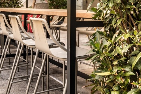 Metal barstools for outdoor
