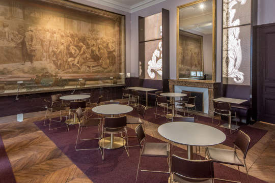 slim chairs by midj at Grand Cafè d’Orléans