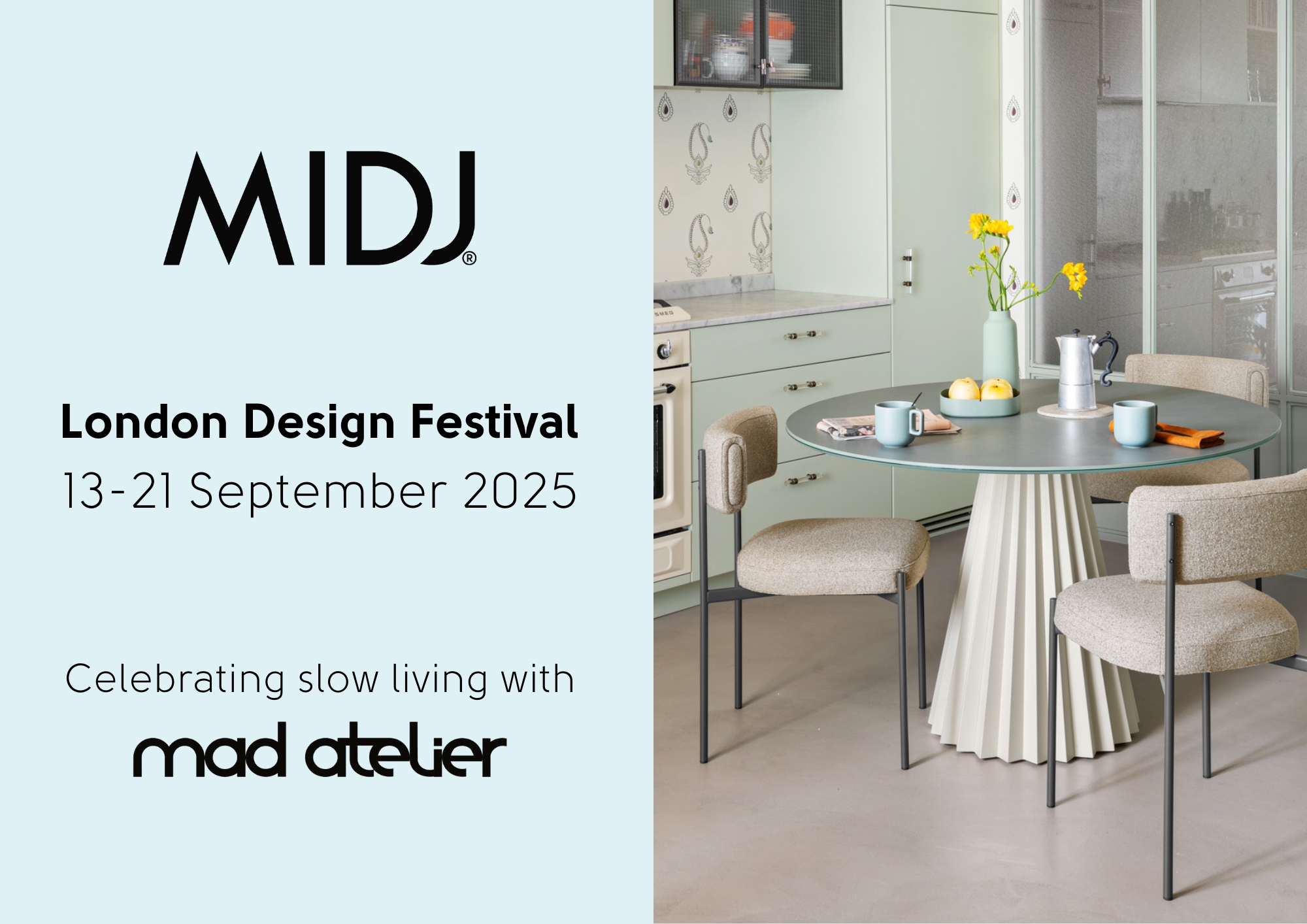 MIDJ al London Design Festival 2025: un viaggio nel design tra passato e futuro